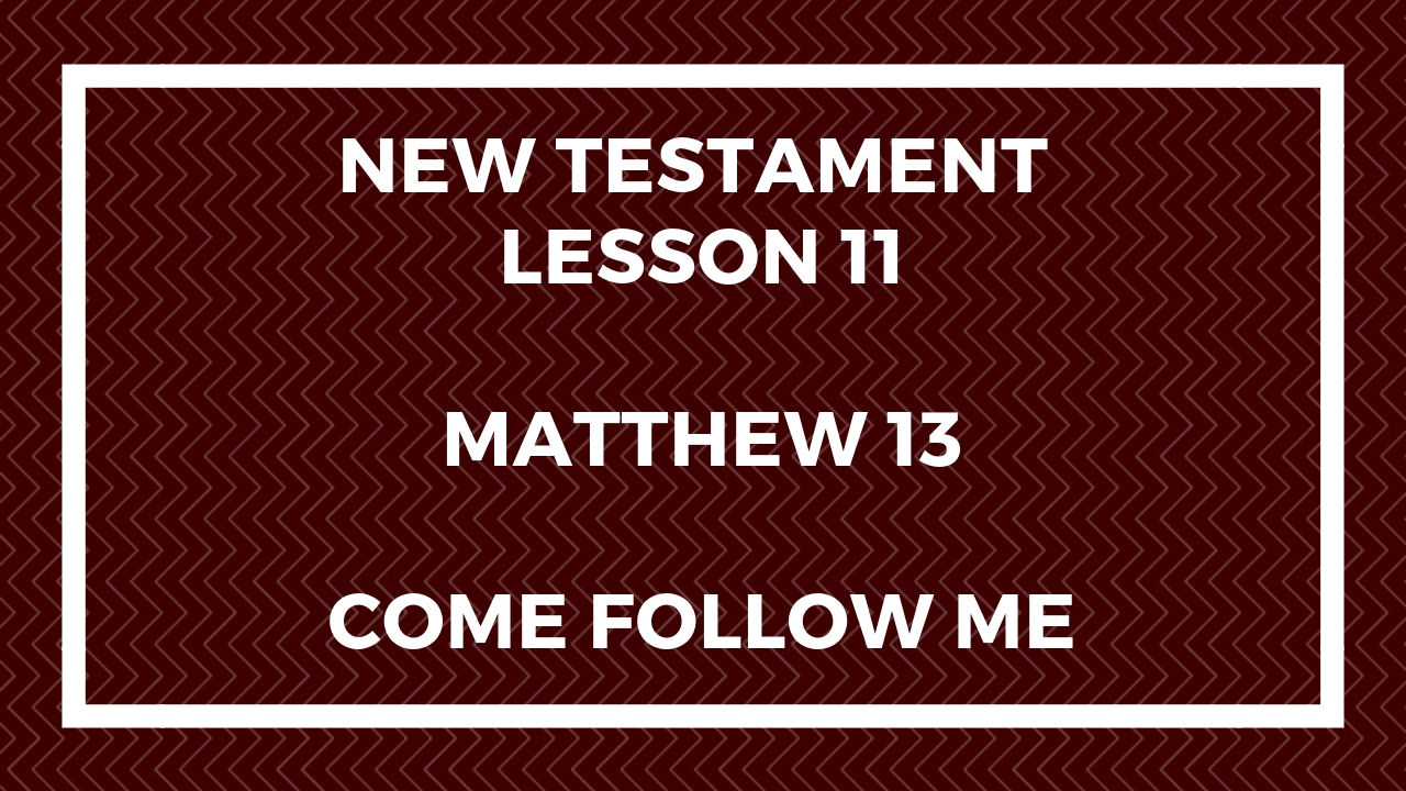 New Testament Lesson 11