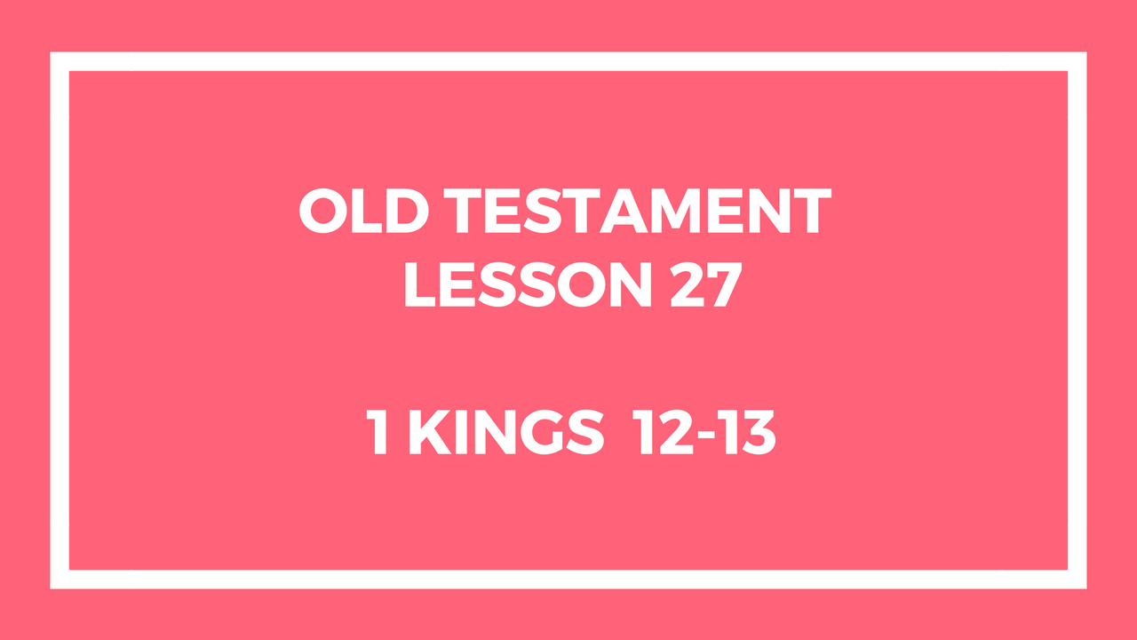 Old Testament Lesson 27