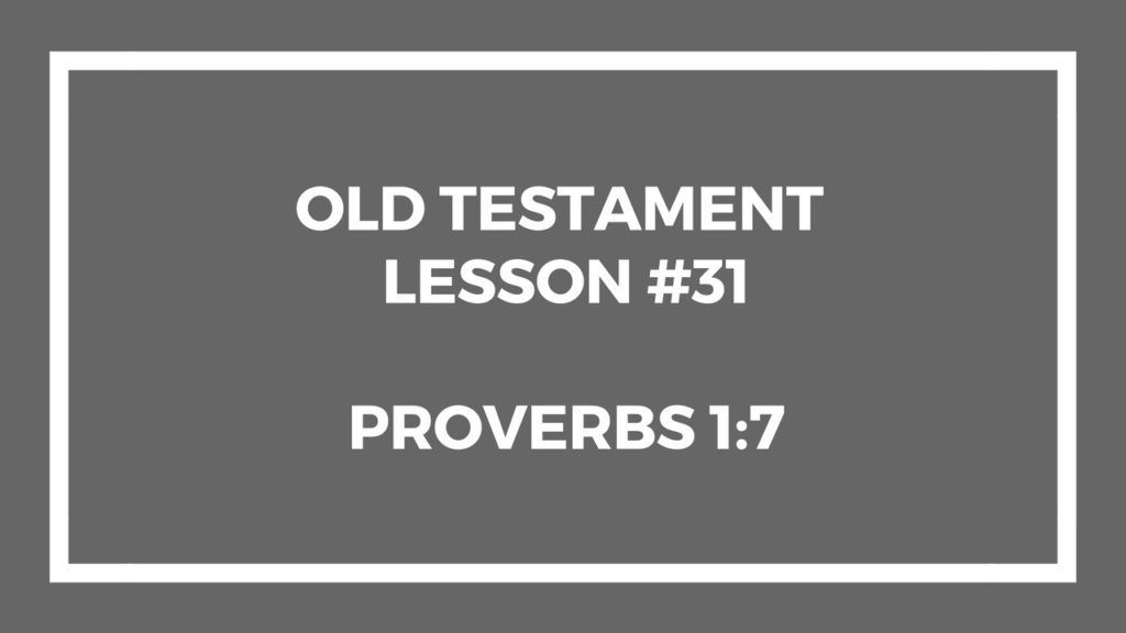 Old Testament Lesson 31 Legal Guide