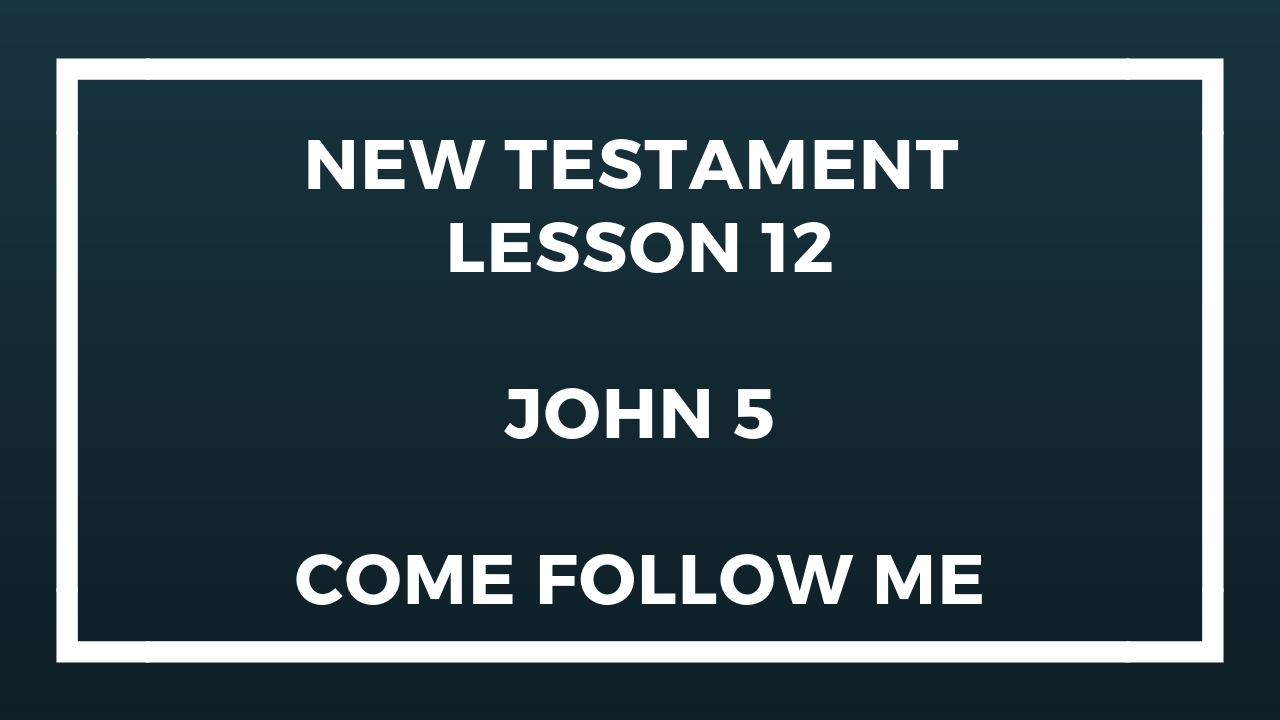 New Testament Lesson 12