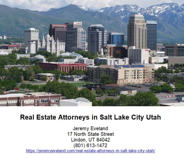 Real Estate Attorneys In Salt Lake City Utah