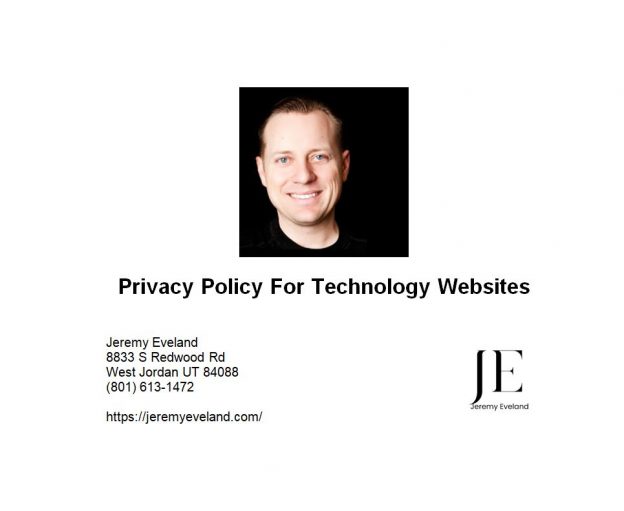 Privacy Policy For Technology Websites