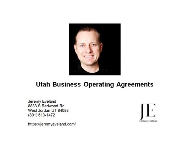 Utah Business Operating Agreements