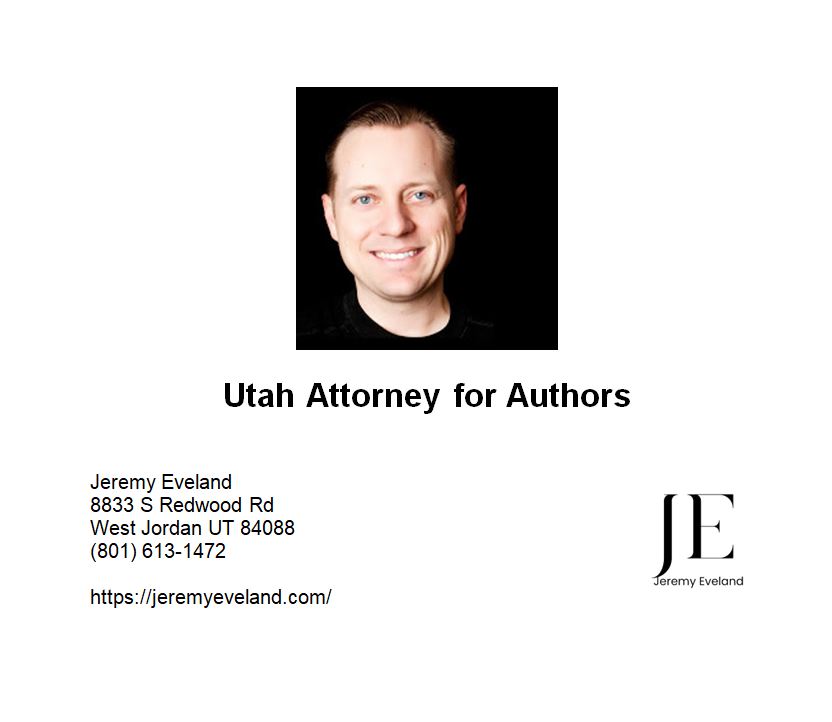 Utah Attorney for Authors - Jeremy Eveland helps writers protect their work