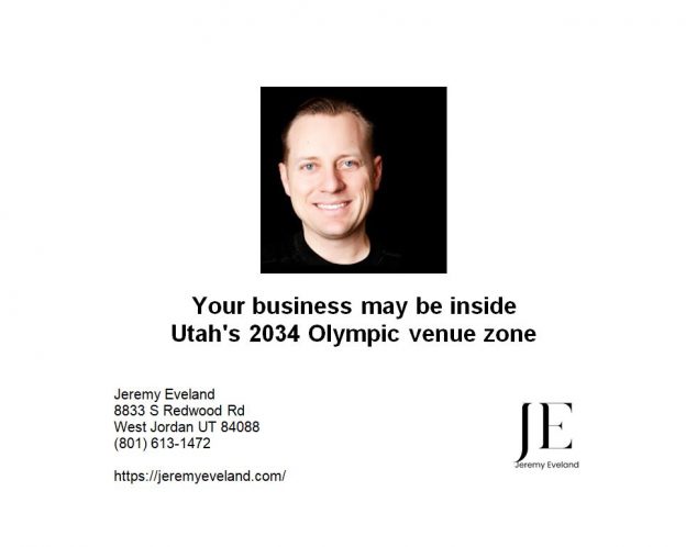 Your business may be inside Utah's 2034 Olympic venue zone