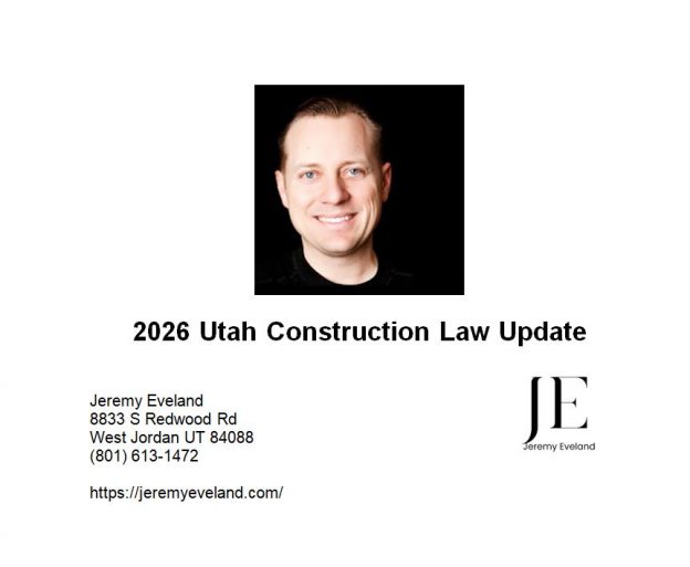 2026 Utah Construction Law Update