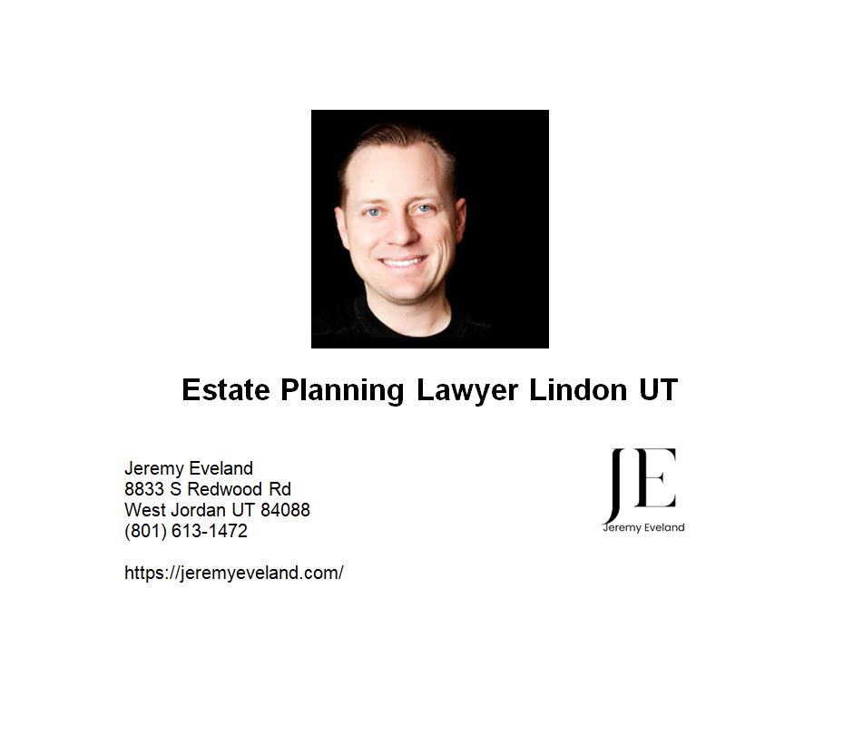 Utah estate planning lawyer in Lindon reviewing a will and trust with a Utah County family